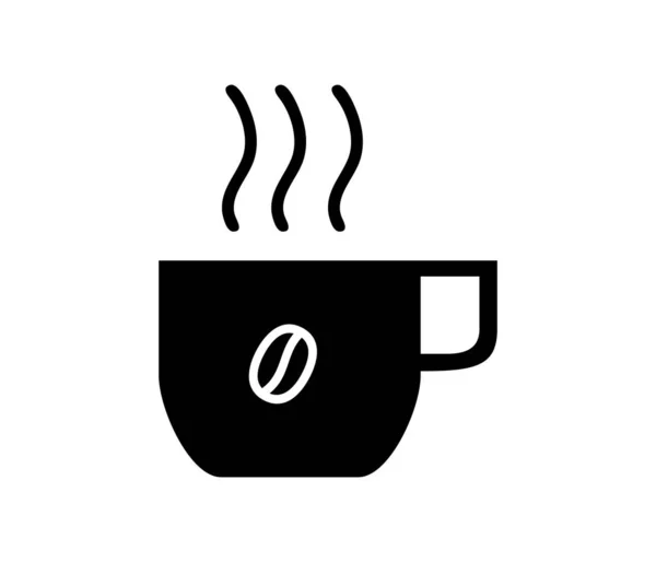 Stilisierte Kaffee Ikone Banner Vektorillustration — Stockvektor