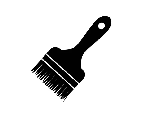 stock vector brush with paint tool icon. vector illustration 