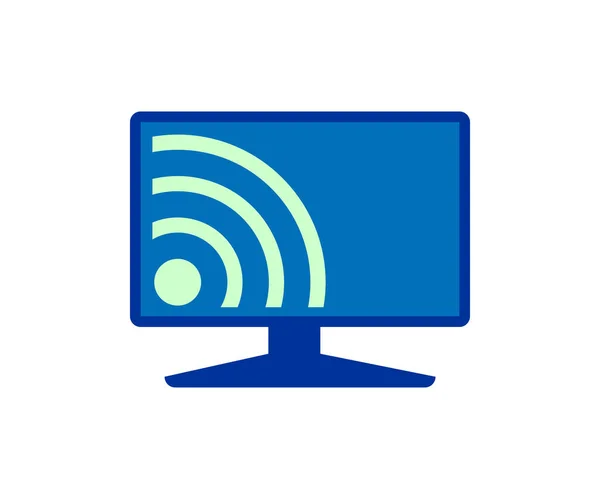 Icône Wifi Symbole Internet — Image vectorielle