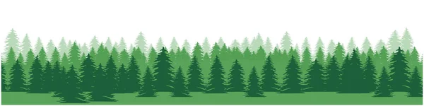 Drzewa Leśne Przyroda Krajobraz — Wektor stockowy