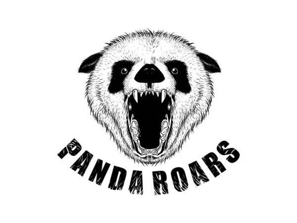 Emblema Animal Selvagem Cabeça Urso Selvagem Ilustração Vetorial —  Vetores de Stock