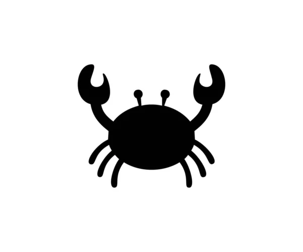 Symbol Znaku Wektora Kraba — Wektor stockowy