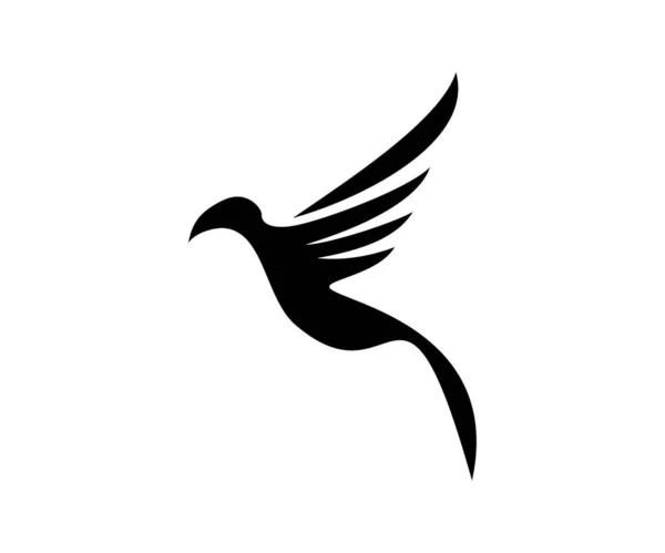 Logo Ptaka Ikona Wektor Ilustracja Projekt Szablon — Wektor stockowy
