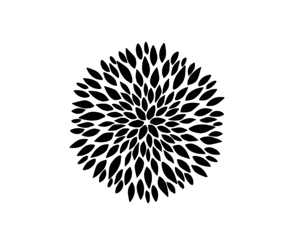 Stiliserade Runda Mandala Mönster Ikon Banner Vektor Illustration — Stock vektor