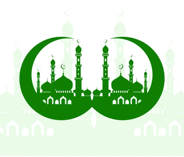 Простое Рамаданское Знамя Векторная Иллюстрация — стоковый вектор