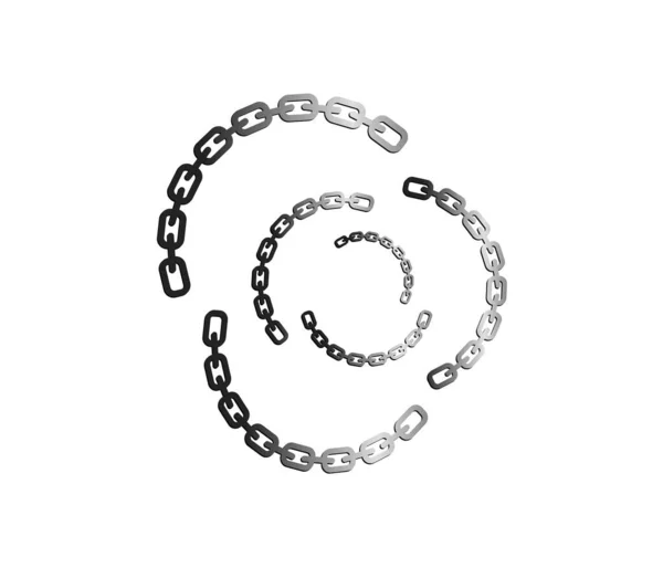 Chain White Background Vector Illustration — Stock Vector