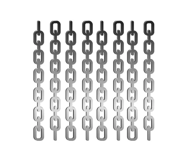 Chain Simple Banner Vector Illustration — Stock Vector