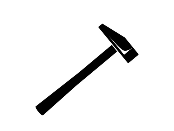 Simple Hammer Icon Vector Illustration — Stock Vector