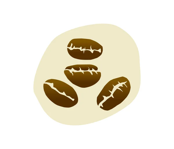 Kaffeebohnen Symbol Vektorillustration — Stockvektor