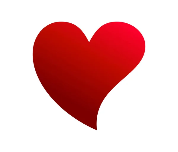 Heart Icon White Background Vector Illustration — Stock Vector