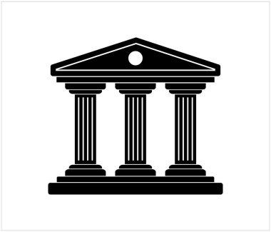 Müze simge vektör çizim