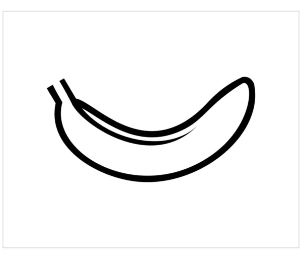 Ilustração Vetor Ícone Banana —  Vetores de Stock