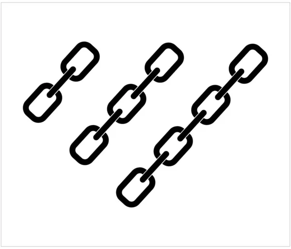 Chains Icon Vector Illustration — Stock Vector