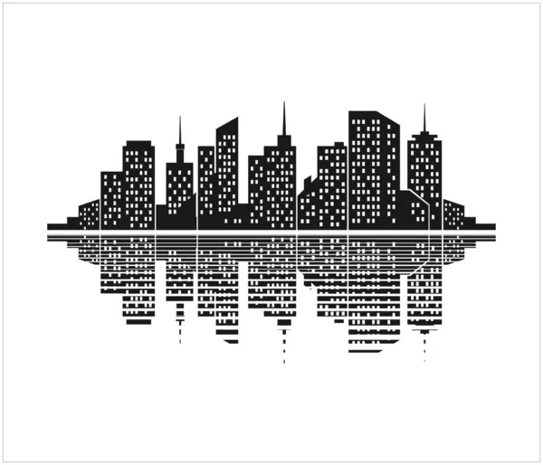 Stadt Symbol Vektor Illustration — Stockvektor