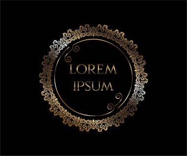 Çiçek çerçeve vektör çizimi