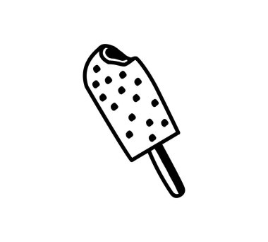 dondurma ikonu vektör illüstrasyonu