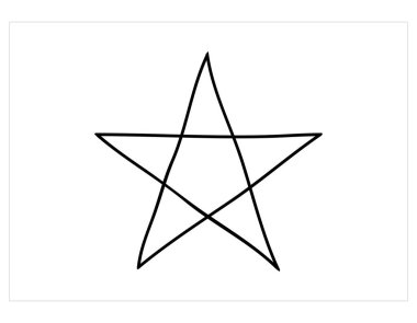 yıldız simgesi vektör illüstrasyonu