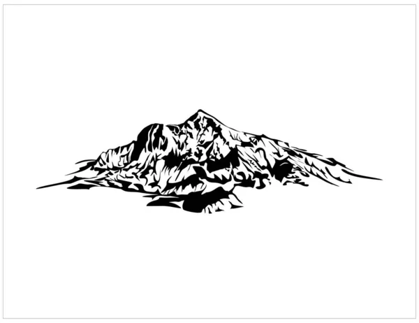 Гірська Ікона Векторна Ілюстрація — стоковий вектор