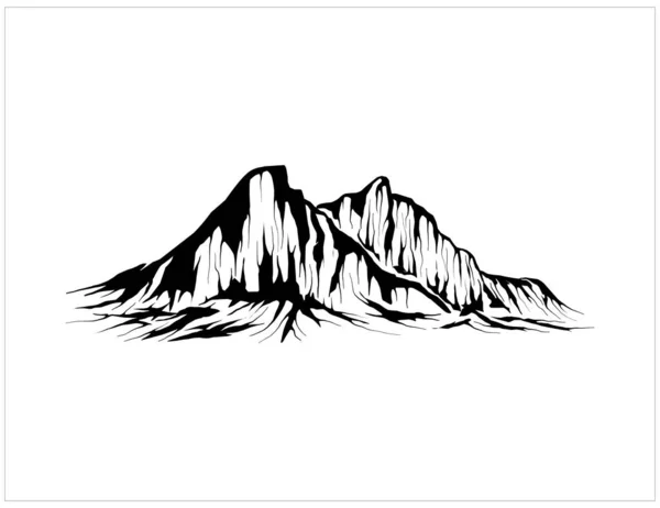Απεικόνιση Διανύσματος Εικονιδίου Βουνού — Διανυσματικό Αρχείο
