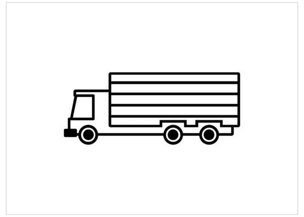 Truck Pictogram Vector Illustratie — Stockvector