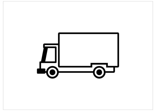 Truck Pictogram Vector Illustratie — Stockvector