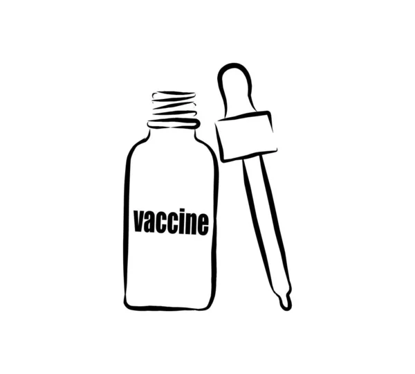 Icono Vacuna Ilustración Vectores — Archivo Imágenes Vectoriales