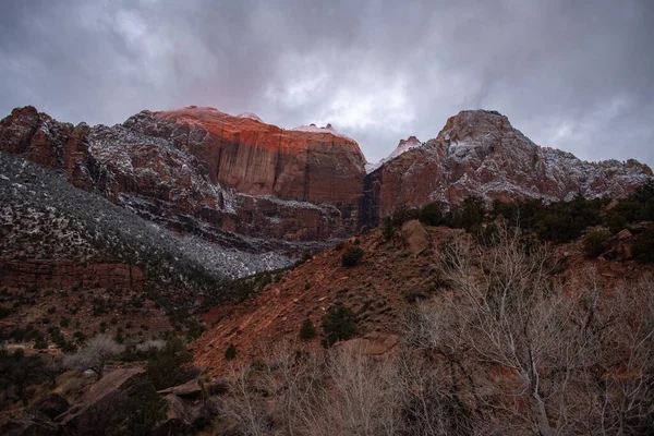 Nascer Sol Nos Canyons Utah — Fotografia de Stock