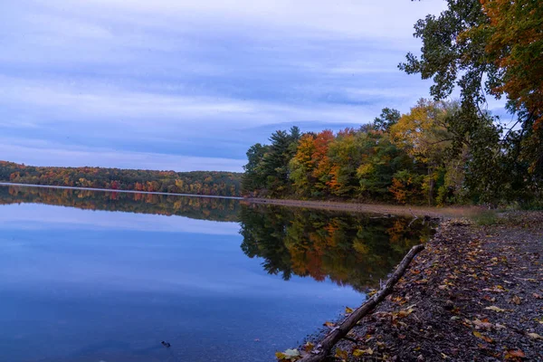 Fall Landscape Lake New York — Stock Photo, Image