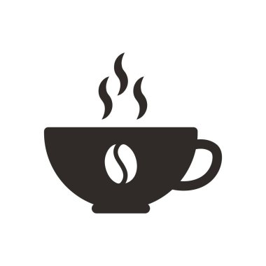 kahve fincanı düz vektör simgesi