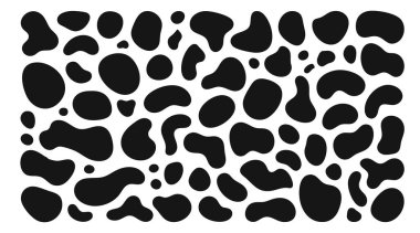 Organik şekilli yuvarlak form seti. Sıvı organik kütle 