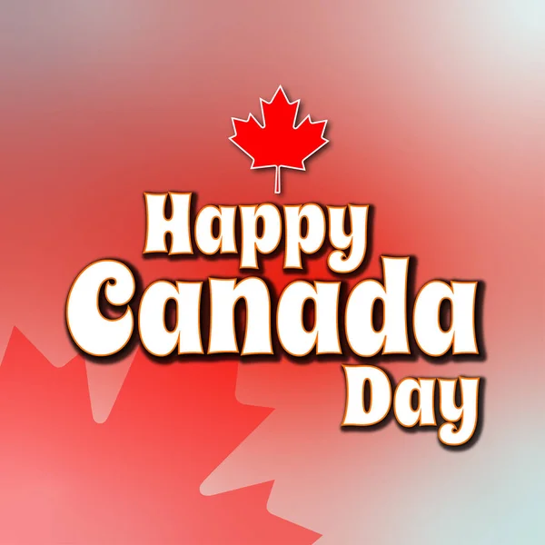 Kanada 'nın bağımsızlık günü arkaplan-akçaağaç yaprağı ve tebrik kartı veya poster illüstrasyonu.