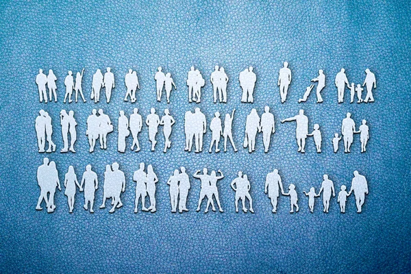 Aile Silüeti Tasarım ve Klip Sanat Vektörü