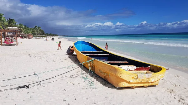 Playa Tulum Riwiera Maya Meksyk 2017 — Zdjęcie stockowe