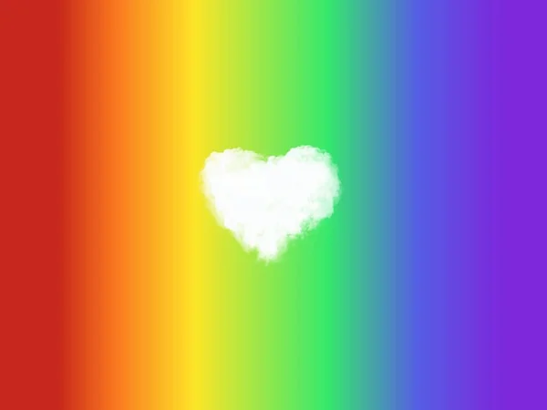 Poziome Tęczowe Tło Gradientowe Miłością Pojęcie Kolorowego Lata Gay Pride — Zdjęcie stockowe