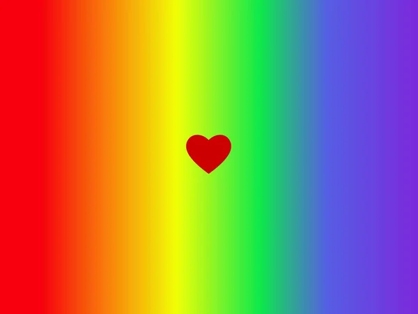 Horizontal Rainbow Gradient Background Love Concept Colorful Summer Gay Pride — Stock Photo, Image