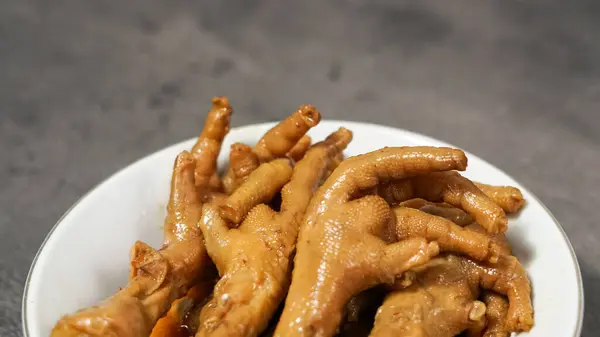 Fried chicken feet with salty and sweet soy sauce, fried chicken feet, Indonesian Food
