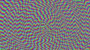 Renkli Dairesel Döndürme Mandala Psikedelik Canlandırma Döngüsü II