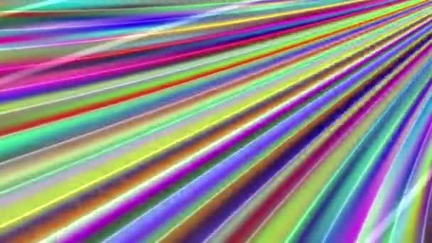 Colorido Arco Iris Puente Animación Loop — Vídeos de Stock