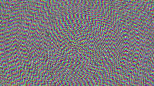 Πολύχρωμη Κυκλική Περιστροφή Mandala Psychedelic Animation Loop — Αρχείο Βίντεο