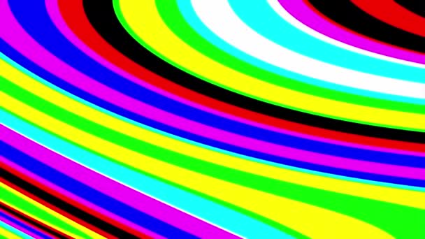 Psychedelic Discortion Wave Ripple Multi Color Loop — стоковое видео