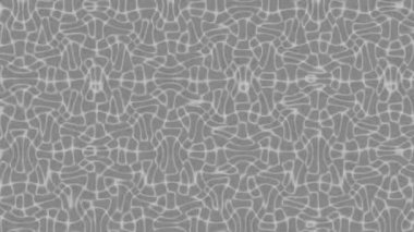 Siyah ve Beyaz Biyolojik Form Sıvı Varlık Hareketi Soyut Arkaplan Döngüsü