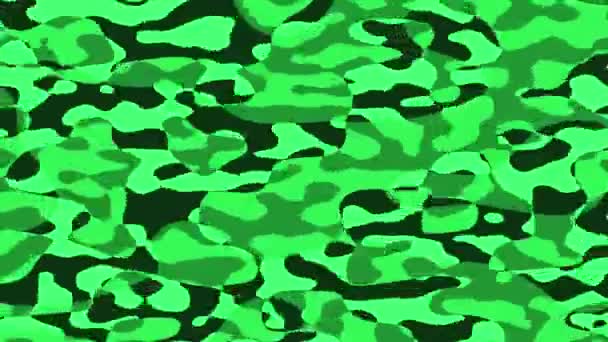 Mancha Baile Solid Green Color Water Ripple Loop — Vídeo de stock
