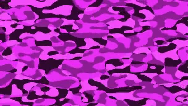 Mancha Danzante Color Púrpura Sólido Agua Ripple Loop — Vídeo de stock