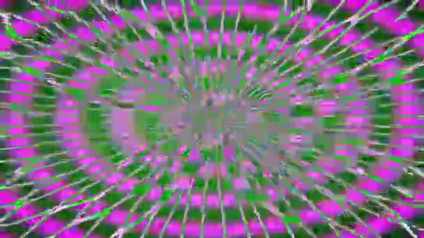 Hipnotyzująca Hipnotyzująca Mandala Webbed Kolorowa Pętla Animacyjna — Wideo stockowe