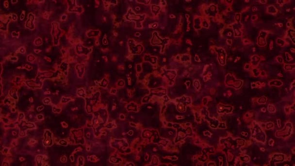 Liquid Glow Planet Surface Fancy Cloud Amoeba Bewegende Red Loop — Stockvideo