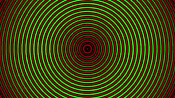 Circular Hipnotic Color Gradient Transition Loop Außer Fokus — Stockvideo