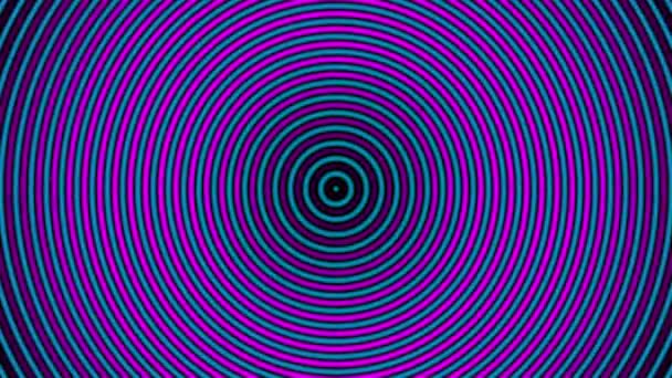 Fuera Foco Circular Hipnótico Color Gradiente Transición Loop — Vídeo de stock