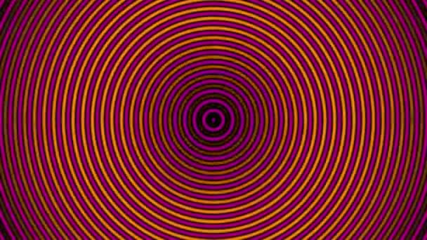 Circular Hipnotic Color Gradient Transition Loop Iii Außer Fokus — Stockvideo