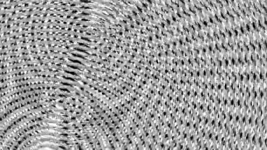 Kaotik Radyal Tek Renkli Siyah ve Beyaz Psikedelik Soyut Animasyon Döngüsü