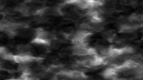 Refroidissement Noir Monochrome Blanc Brouillard Gazeux Atmosphère Fumée Effet Spécial — Video